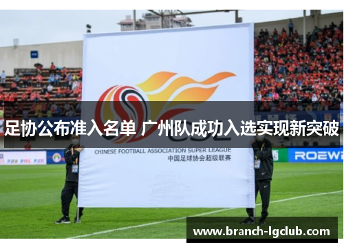 足协公布准入名单 广州队成功入选实现新突破